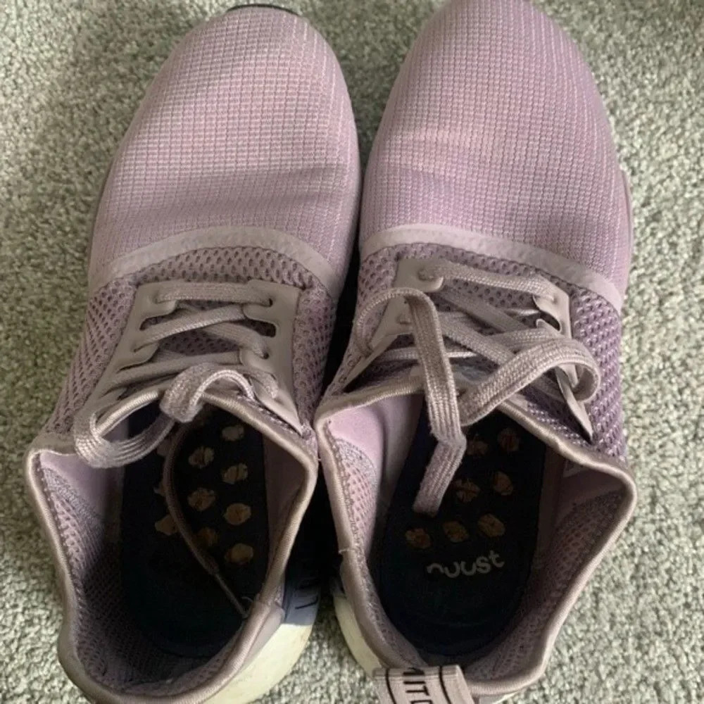 Adidas Boost NMD R1 Athletic Comfy Sneakers Light Purple Lavender Lilac 7.5 8 - Picture 6 of 12